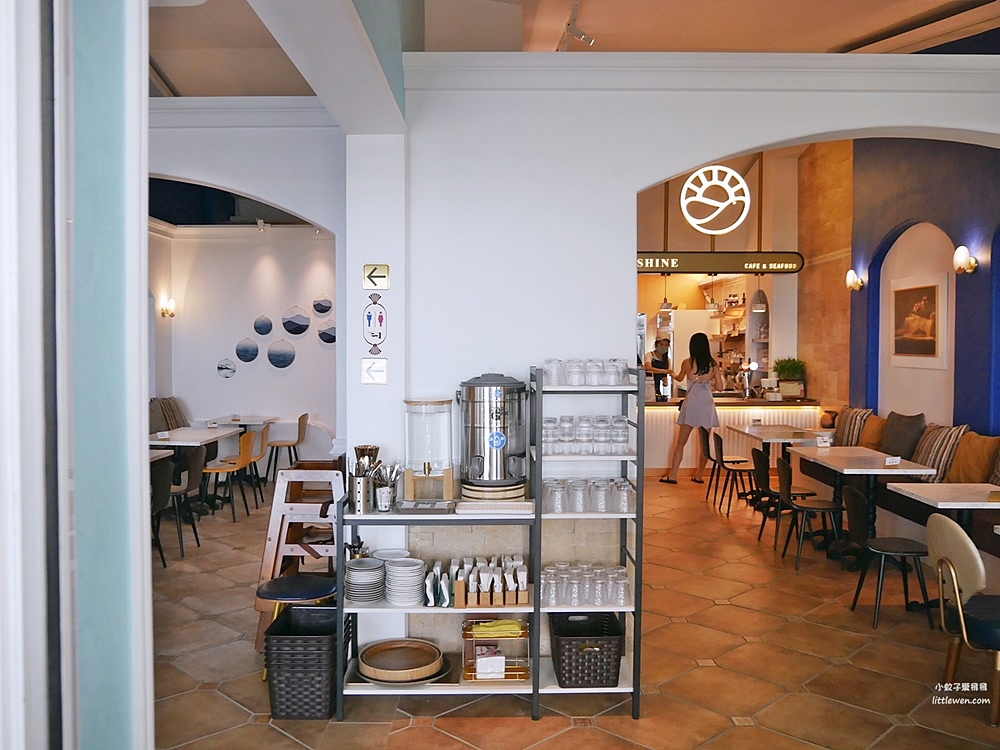 宜蘭頭城「渲咖啡Shine Cafe」龜山島x海洋系希臘風唯美浪漫